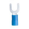 Gardner Bender Spade Terminal, 600 V, 16 to 14 AWG Wire, 8 to 10 Stud, Vinyl Insulation, Blue 20-114